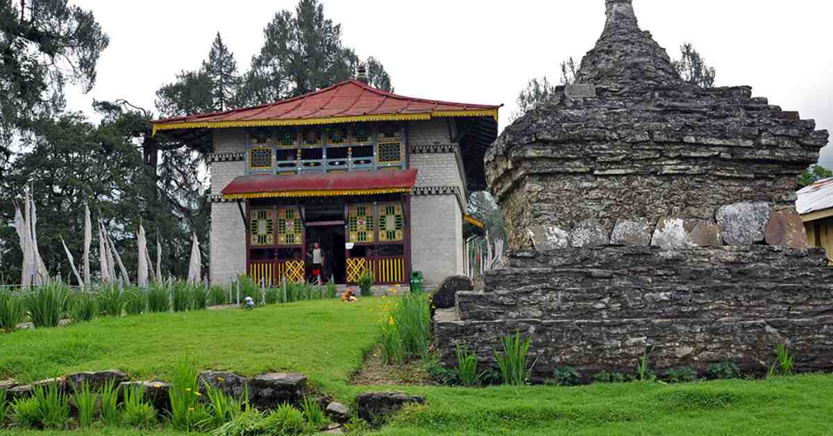 Dubdi Monastery which is a famous monument in sikkim