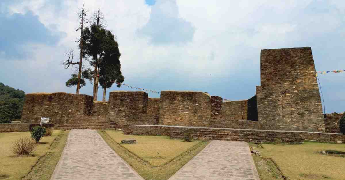 one of the historical monuments of sikkim - Rabdentse Ruins