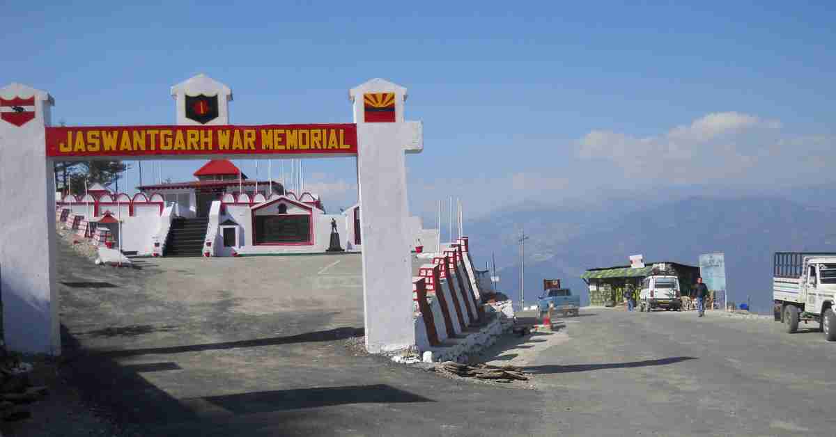 image of Jaswant Garh War Memorial gate in Tawang